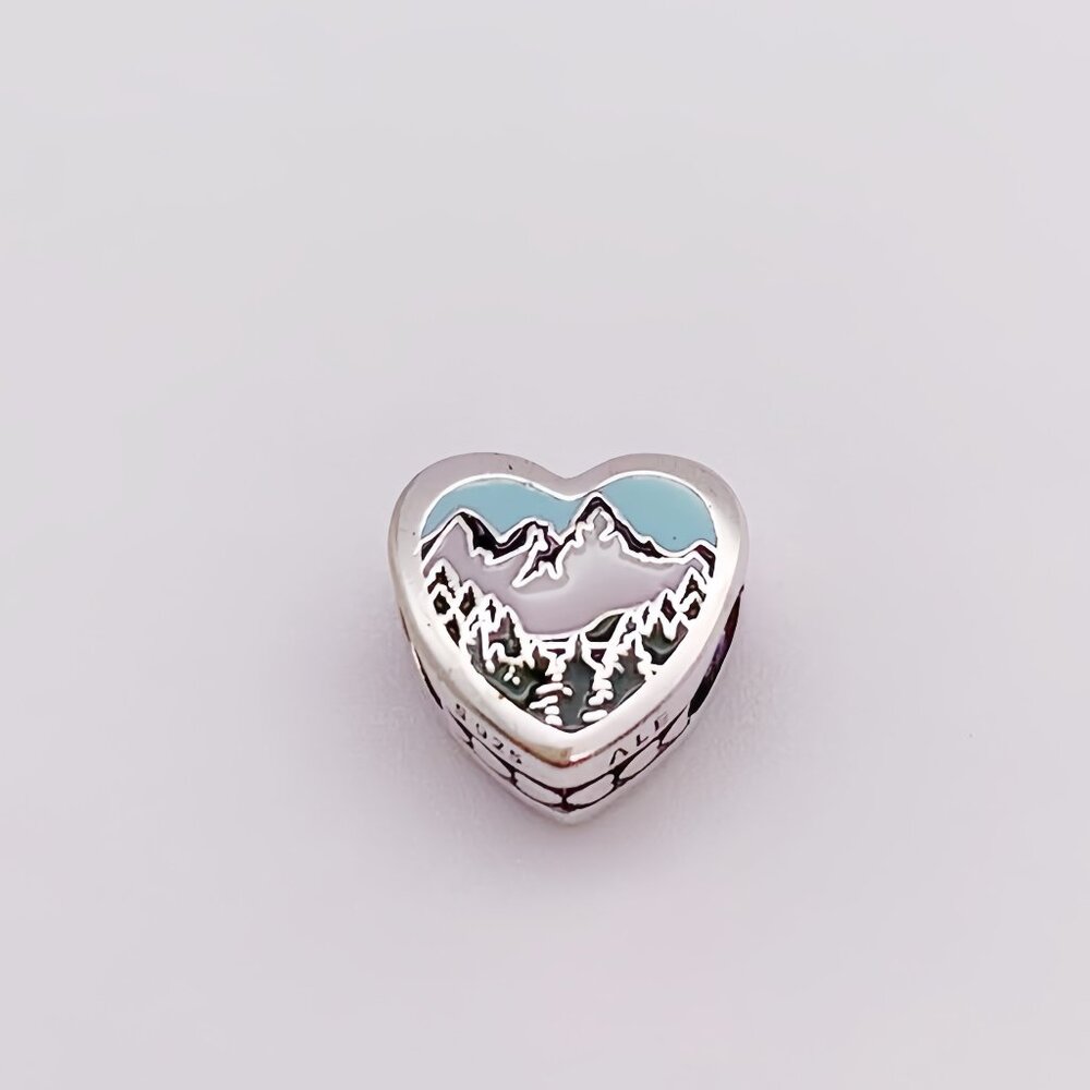 Pandora Oregon Heart Charm S925 Sterling silver